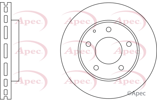 APEC féktárcsa - DSK524 - TothCarparts