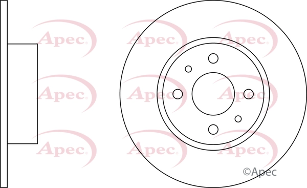 APEC féktárcsa - DSK637 - TothCarparts