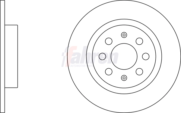 Fahren féktárcsa - FBD6452 - TothCarparts