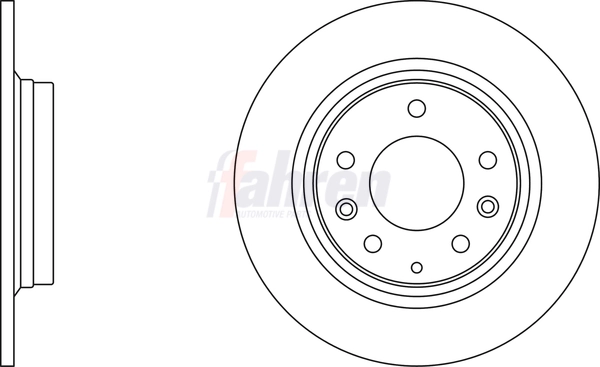 Fahren féktárcsa - FBD6021 - TothCarparts