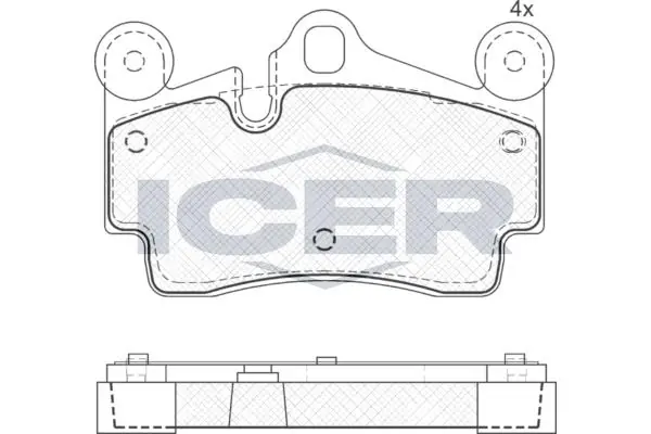 ANDEL fékbetétkészlet, tárcsafék - 181611 - TothCarparts