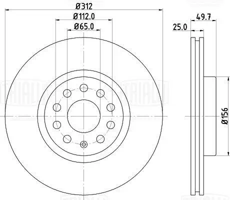 TRIALLI féktárcsa - DF 280S - TothCarparts