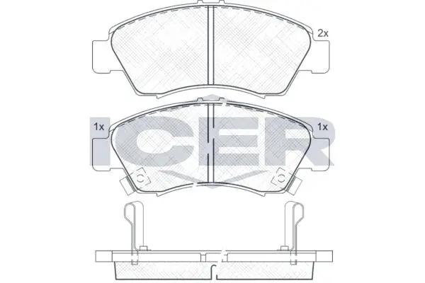 ANDEL fékbetétkészlet, tárcsafék - 180958 - TothCarparts