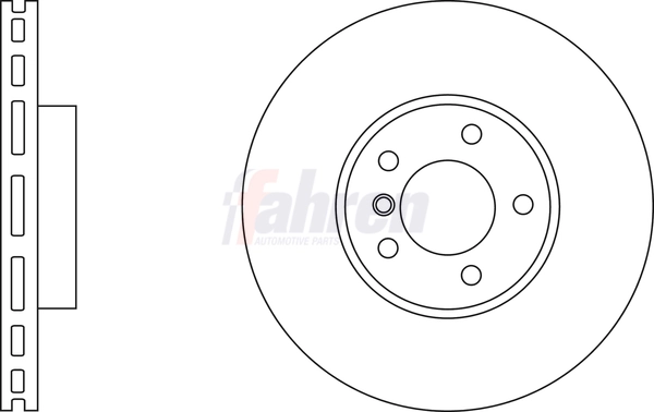 Fahren féktárcsa - FBD6550 - TothCarparts