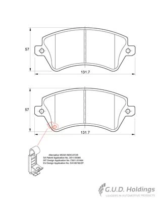 Safeline fékbetétkészlet, tárcsafék - D3373 - TothCarparts