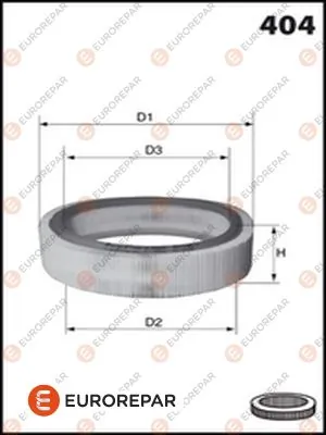 EUROREPAR légszűrő - E147021 - TothCarparts