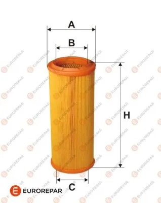 EUROREPAR légszűrő - E147296 - TothCarparts