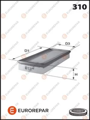 EUROREPAR légszűrő - E147316 - TothCarparts