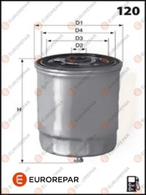 EUROREPAR Üzemanyagszűrő - E148099 - TothCarparts
