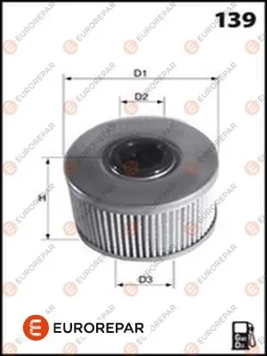 EUROREPAR Üzemanyagszűrő - E148125 - TothCarparts