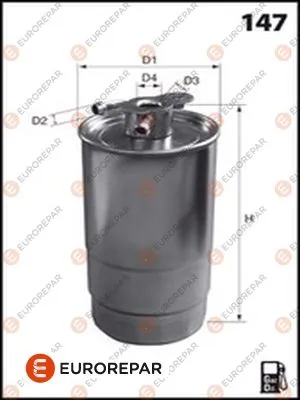 EUROREPAR Üzemanyagszűrő - E148166 - TothCarparts