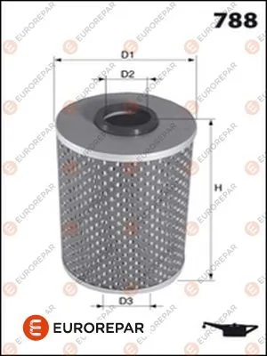 EUROREPAR olajszűrő - E149209 - TothCarparts