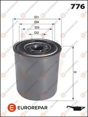 EUROREPAR olajszűrő - E149224 - TothCarparts