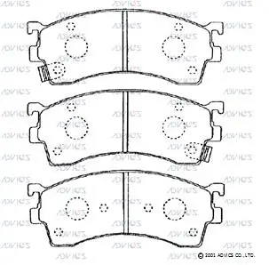 ADVICS fékbetétkészlet, tárcsafék - E1N026 - TothCarparts