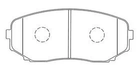 AISIN fékbetétkészlet, tárcsafék - E1N053 - TothCarparts