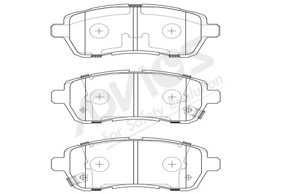 ADVICS-SEA fékbetétkészlet, tárcsafék - E1N094Y - TothCarparts