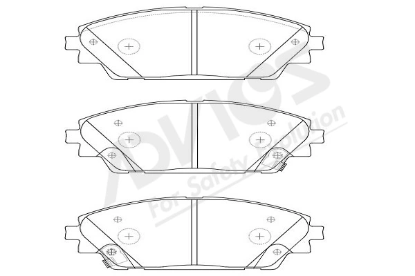ADVICS-SEA fékbetétkészlet, tárcsafék - E1N106Y - TothCarparts