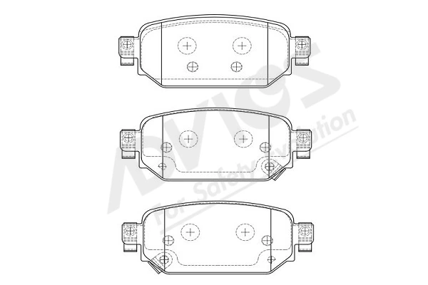 ADVICS-SEA fékbetétkészlet, tárcsafék - E2N111Y - TothCarparts
