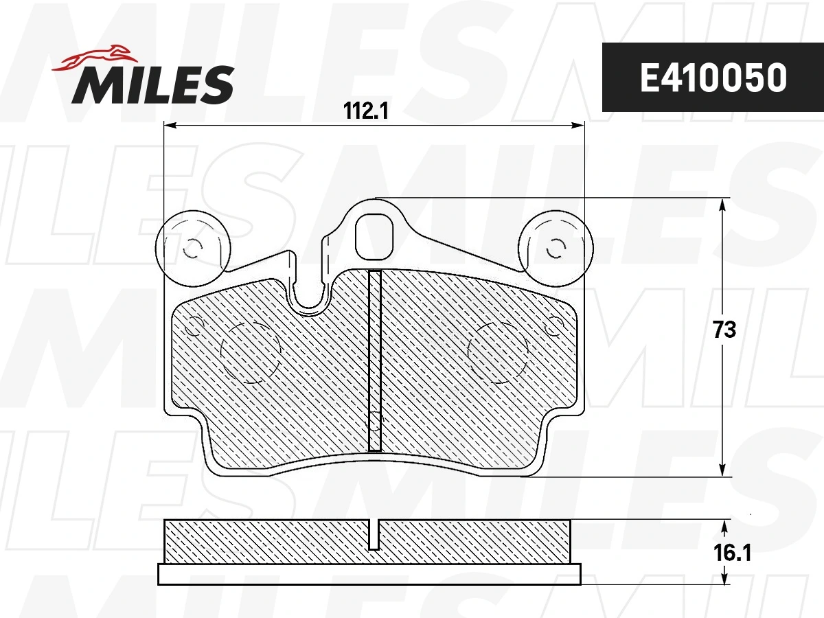 MILES fékbetétkészlet, tárcsafék - E410050 - TothCarparts