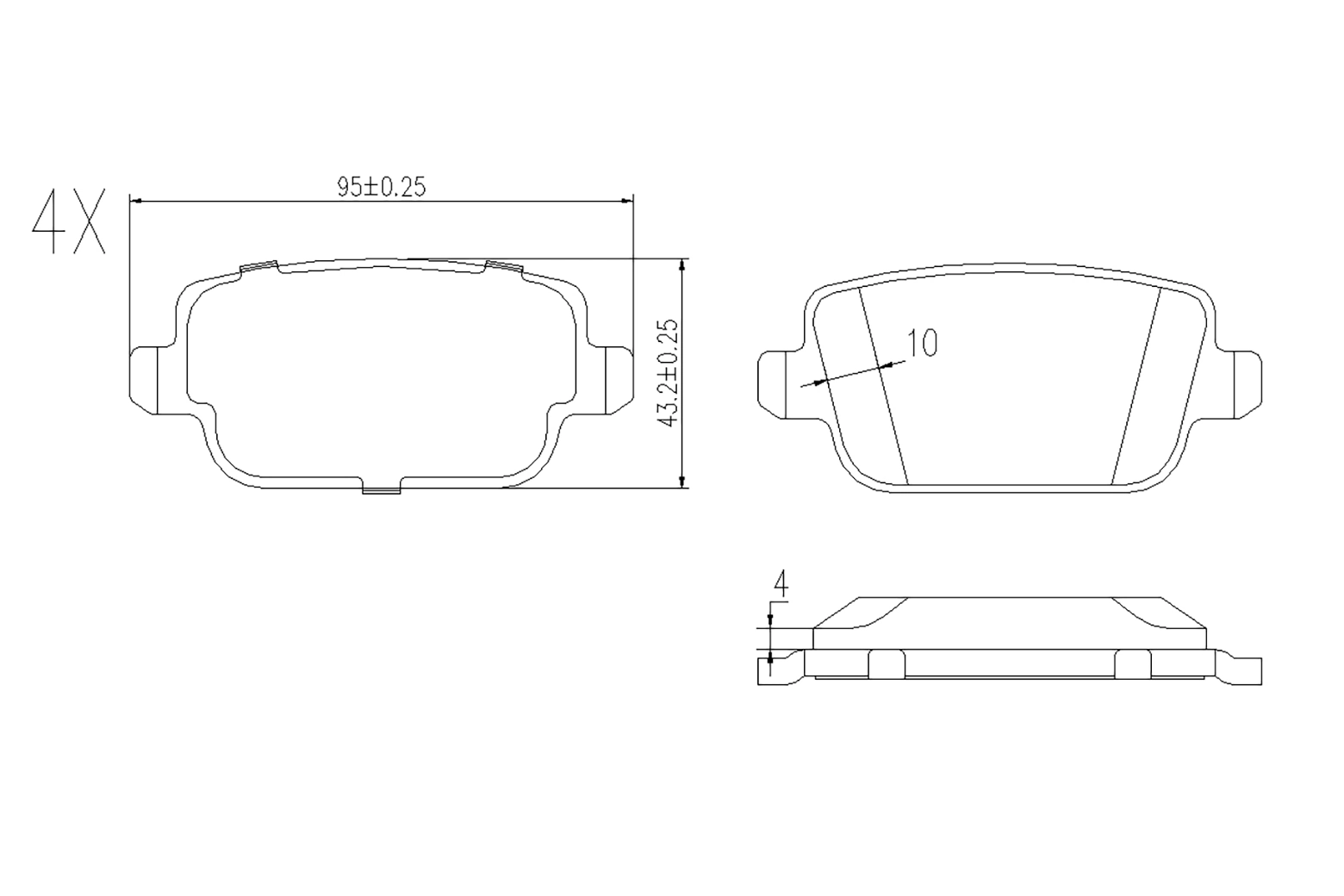 BOGAP fékbetétkészlet, tárcsafék - E8210112 - TothCarparts