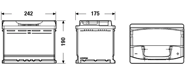 EXIDE Indító akkumulátor - EA640 - TothCarparts