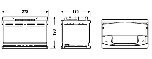 EXIDE Indító akkumulátor - EA770 - TothCarparts