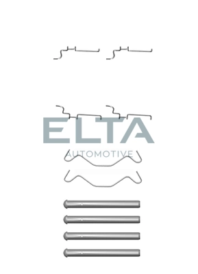 ELTA AUTOMOTIVE tartozékkészlet, tárcsafékbetét - EA8525 - TothCarparts