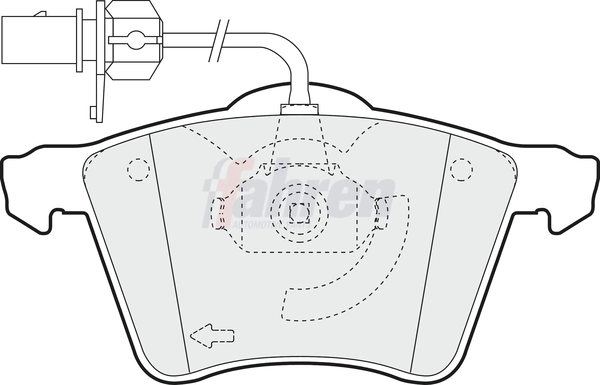 Fahren fékbetétkészlet, tárcsafék - FBP3046 - TothCarparts
