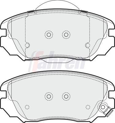 Fahren fékbetétkészlet, tárcsafék - FBP3257 - TothCarparts