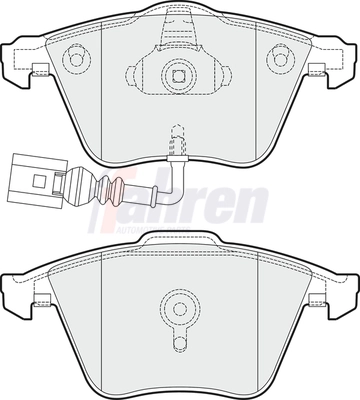 Fahren fékbetétkészlet, tárcsafék - FBP3580 - TothCarparts