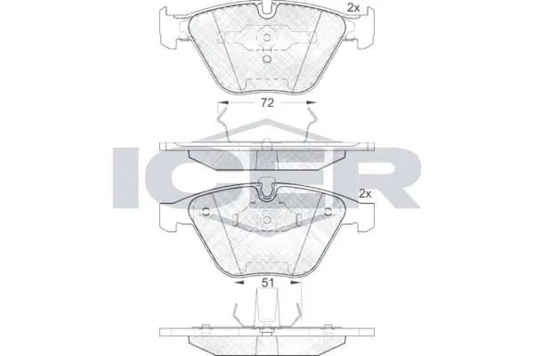 ANDEL fékbetétkészlet, tárcsafék - 181577 - TothCarparts