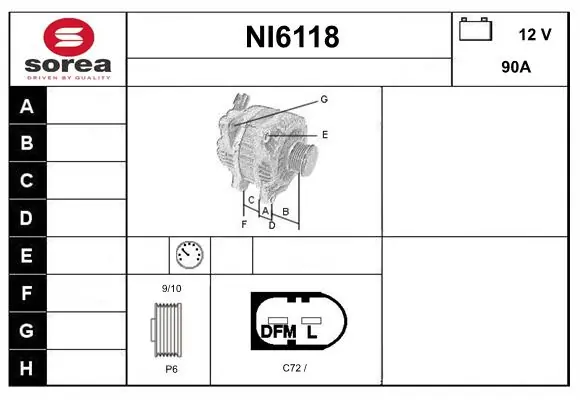 SERA generátor - NI6118 - TothCarparts