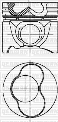 YENMAK dugattyú - 31-04302-000 - TothCarparts