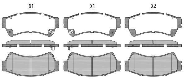 TRADEX FRANCE fékbetétkészlet, tárcsafék - TBP1288 - TothCarparts