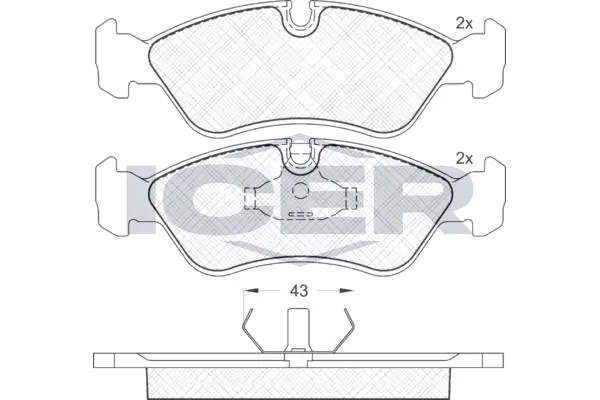 ANDEL fékbetétkészlet, tárcsafék - 180758 - TothCarparts
