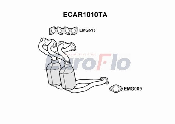 EuroFlo katalizátor - ECAR1010TA - TothCarparts