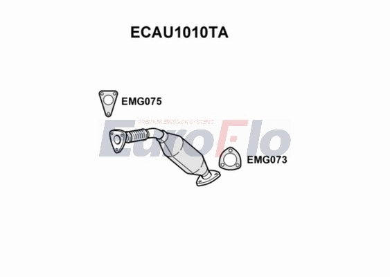 EuroFlo katalizátor - ECAU1010TA - TothCarparts