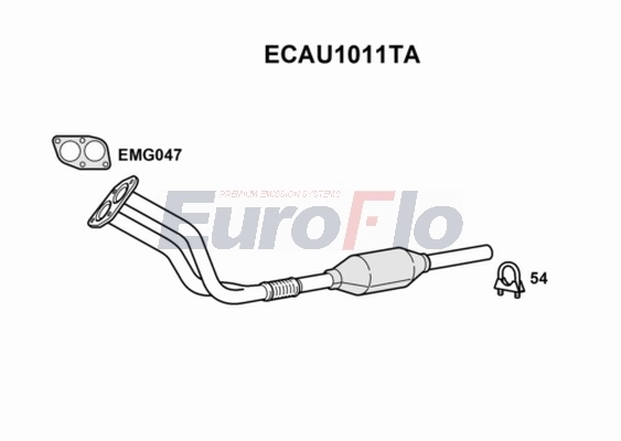 EuroFlo katalizátor - ECAU1011TA - TothCarparts