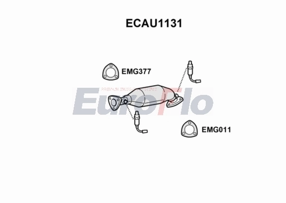 EuroFlo katalizátor - ECAU1131 - TothCarparts