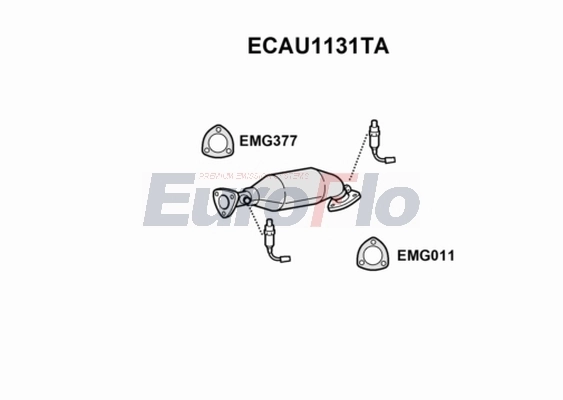 EuroFlo katalizátor - ECAU1131TA - TothCarparts
