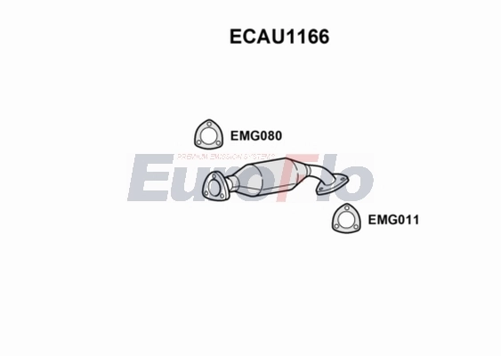 EuroFlo katalizátor - ECAU1166 - TothCarparts