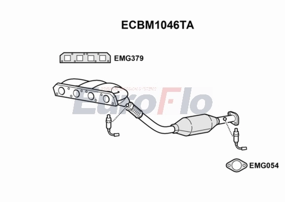 EuroFlo katalizátor - ECBM1046TA - TothCarparts