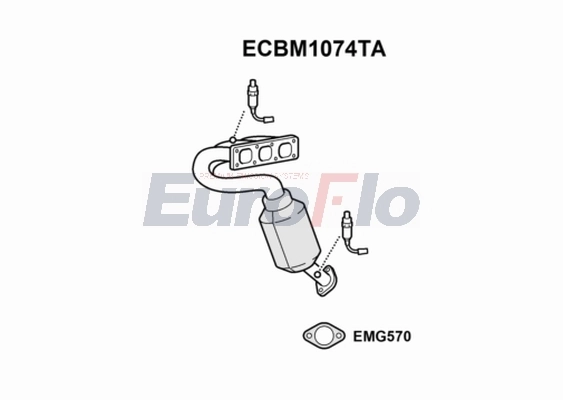 EuroFlo katalizátor - ECBM1074TA - TothCarparts
