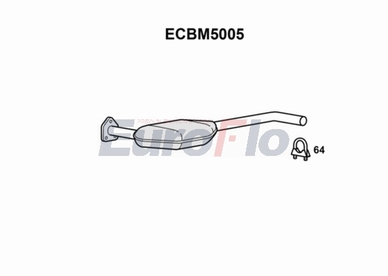 EuroFlo katalizátor - ECBM5005 - TothCarparts