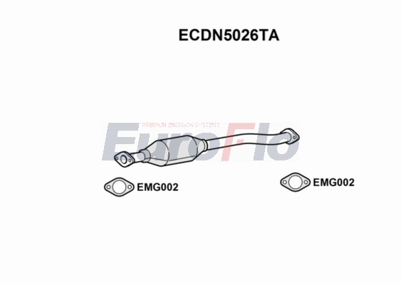 EuroFlo katalizátor - ECDN5026TA - TothCarparts