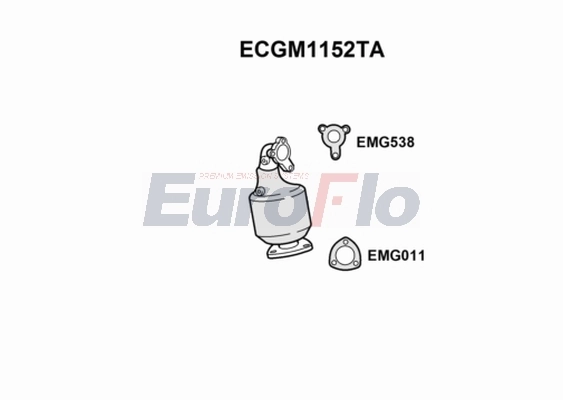 EuroFlo katalizátor - ECGM1152TA - TothCarparts