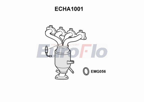 EuroFlo katalizátor - ECHA1001 - TothCarparts