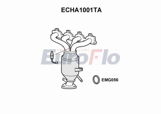 EuroFlo katalizátor - ECHA1001TA - TothCarparts