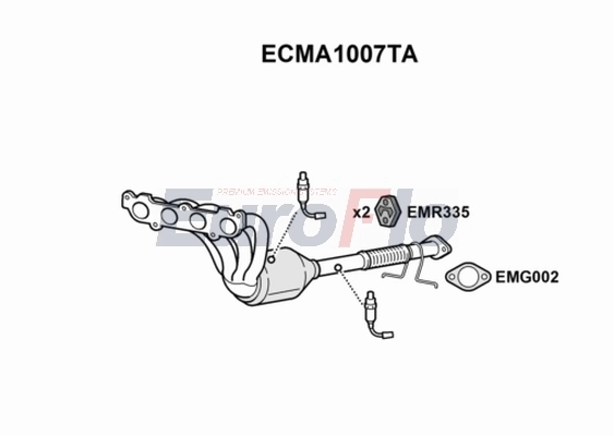 EuroFlo katalizátor - ECMA1007TA - TothCarparts