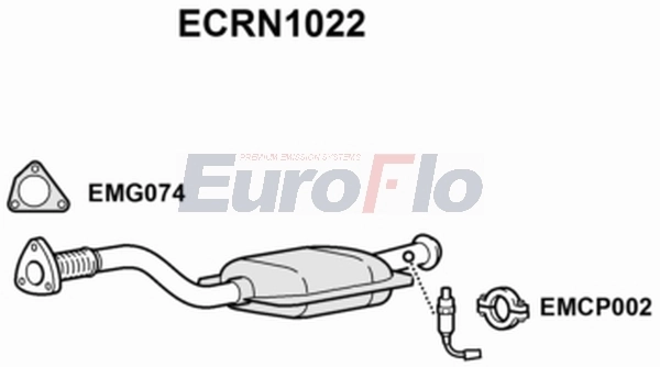 EuroFlo katalizátor - ECRN1022 - TothCarparts